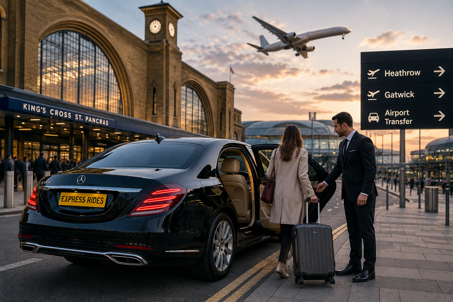 Stress-Free Airport Transfers from King’s Cross to Heathrow & Gatwick