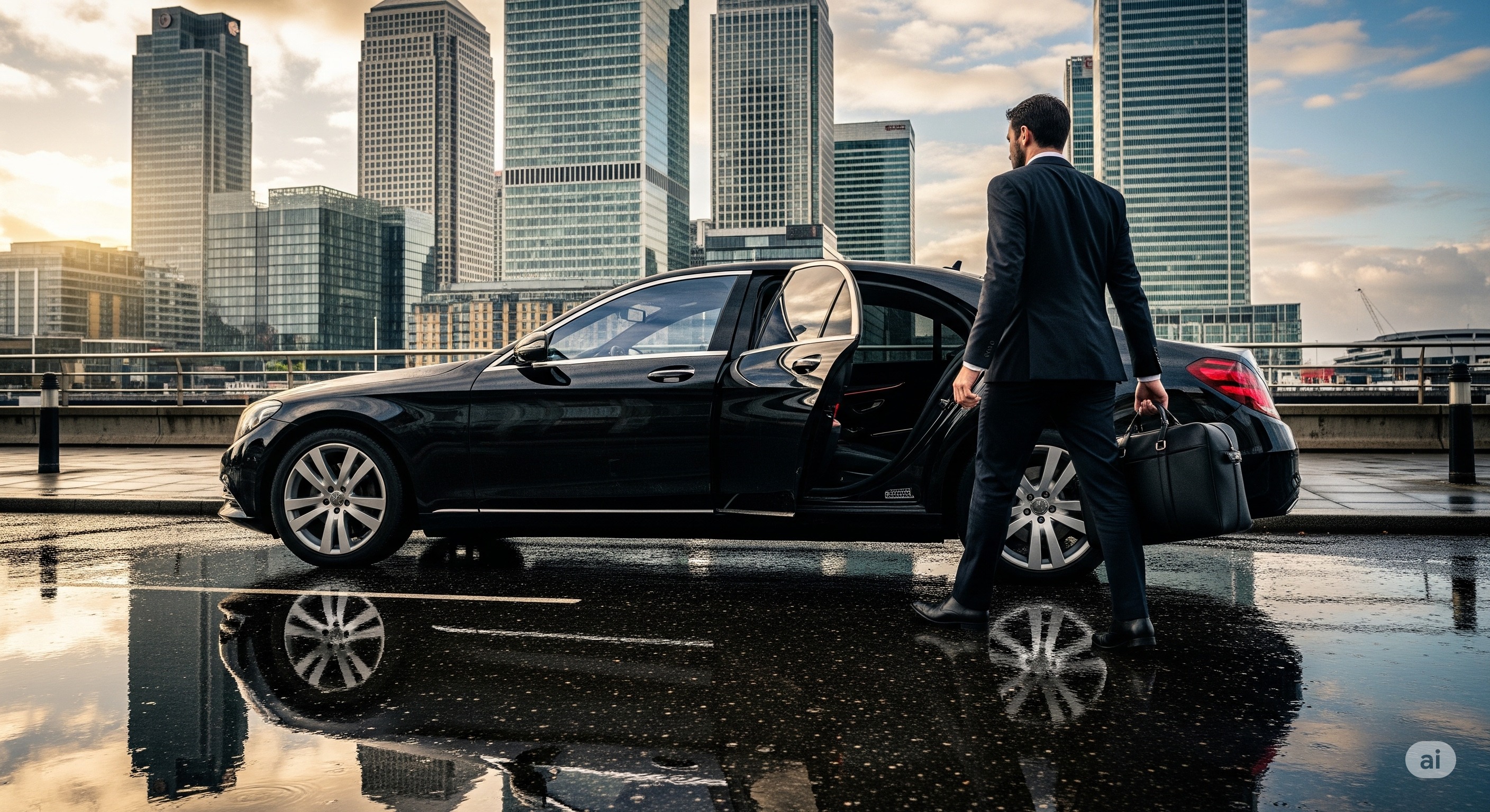 airport transfer in London Canary Wharf